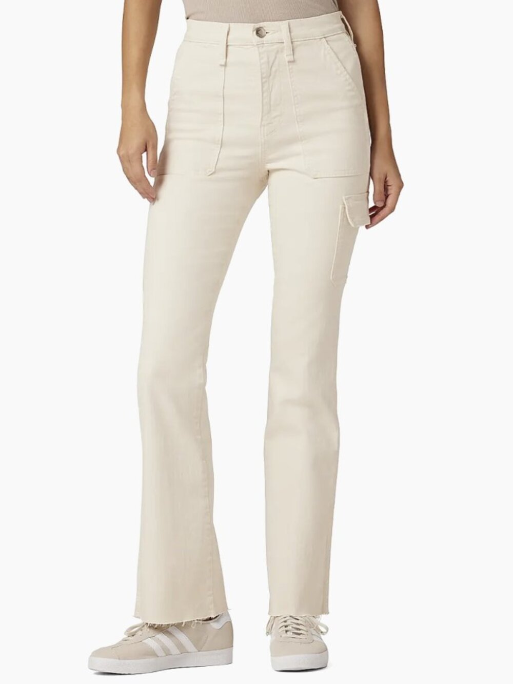 Hudson Jeans  Faye High-Rise Boot-Cut Cargo Pants 33
